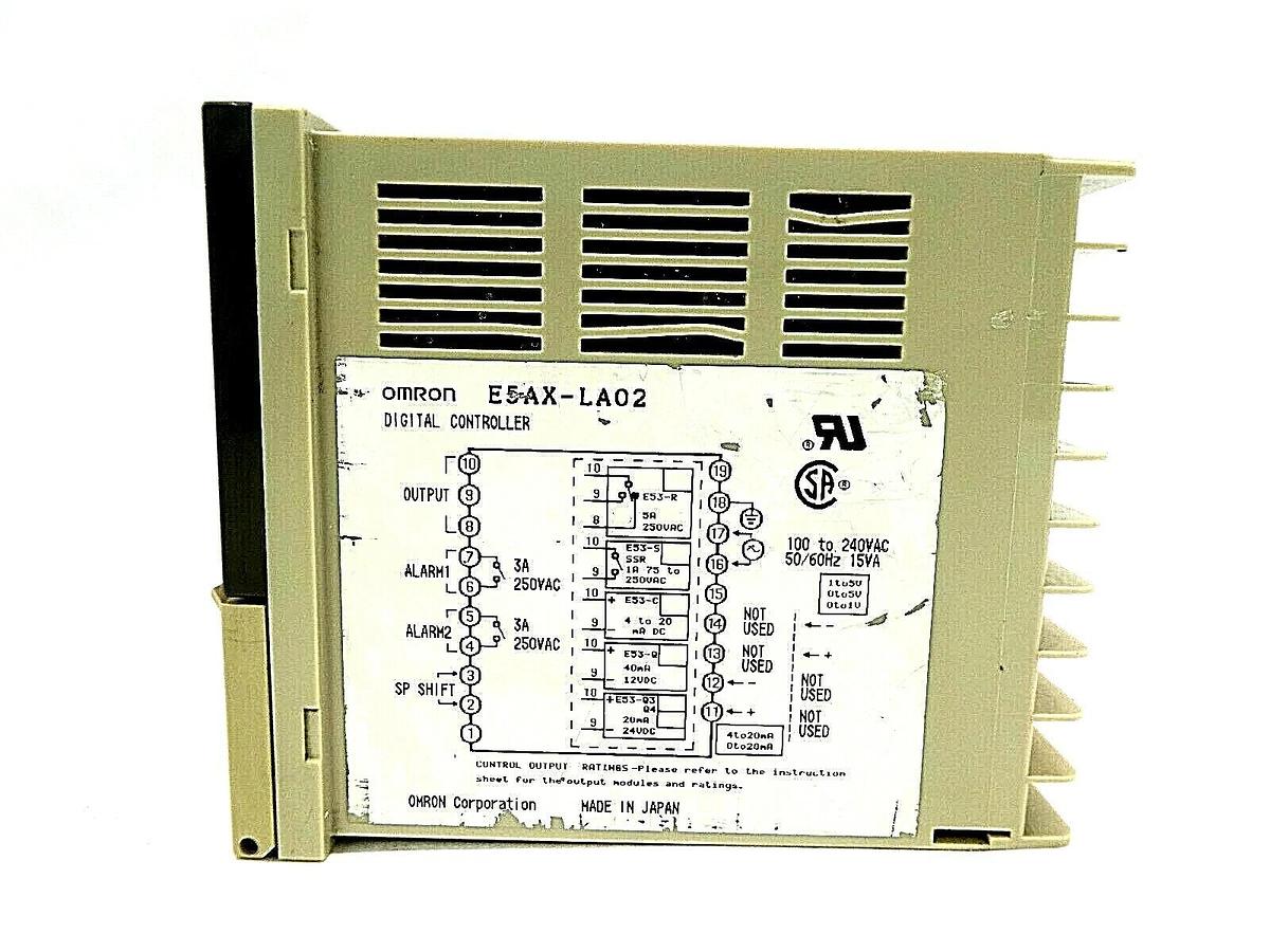 Used Omron E5AX-LA02 Digital Process Temperature Humidity Controller °C Working Spare