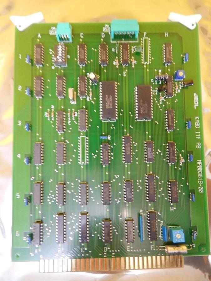 Used JEOL MP003619-00 KYBD ITF PB Interface Board PCB Card JEM-2010F Working