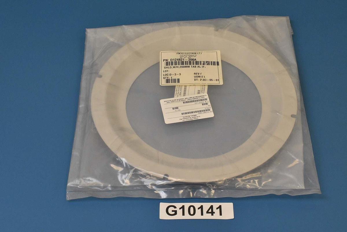 Used Tokyo Electron D124821-200A Shield, W/H, 200mm Tab Aluminium