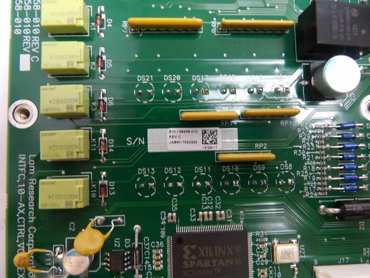 Used Lam Research 810-158458-010 QSM 10-Axis Vortex Interface PCB Working Surplus