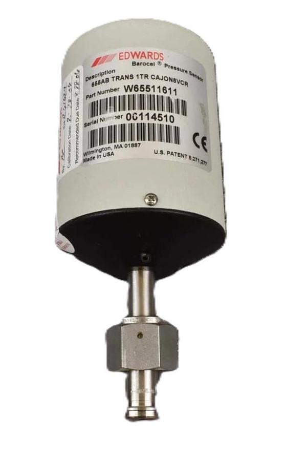 Used Edwards W65531611 Barocel Pressure Sensor 655AB 1 Torr Working Surplus