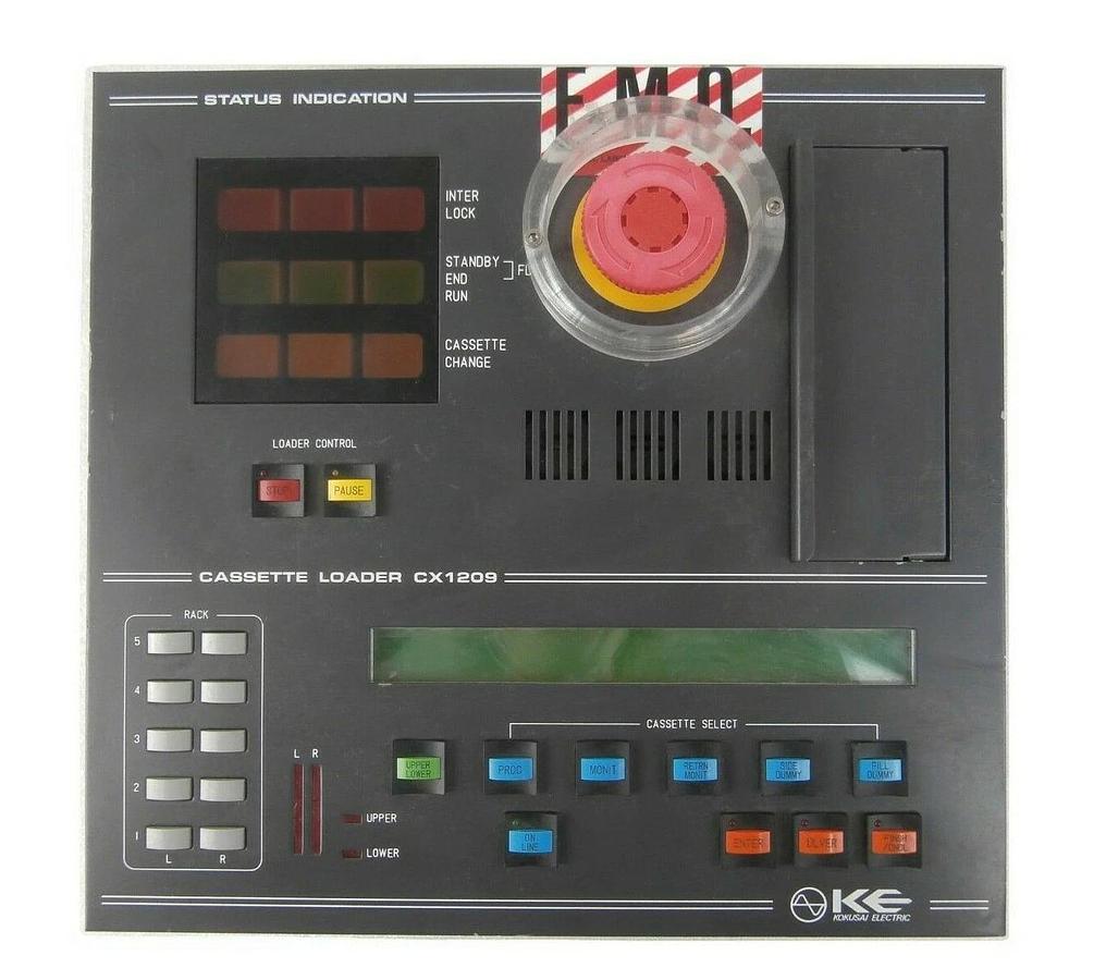 Used Kokusai Electric CX1209P Cassette Loader Control Panel Vertron III DD-803V Spare