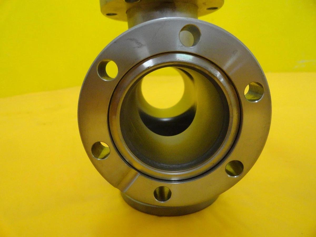 Used Edwards High Vacuum 4-Way Cross DN40CF CF70 Rotatable to Fixed Flange HPS Used