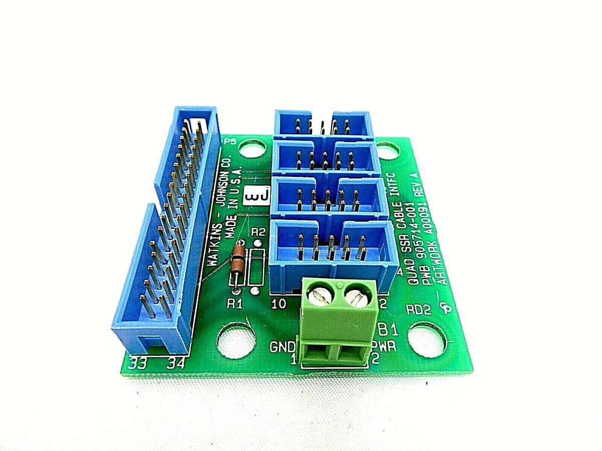 Used Watkins-Johnson 905714-001 Quad SSR Cable Interface Board PCB CCA-001 Lot of 30
