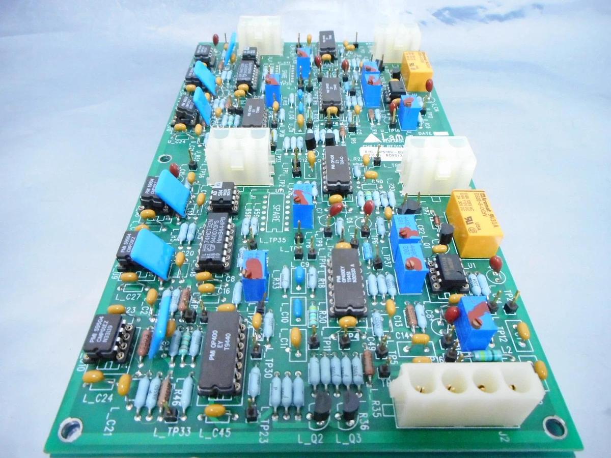 Used Lam Research 810-025369-002 Chiller Resistivity Board PCB Rev. E5 Untested AS-IS