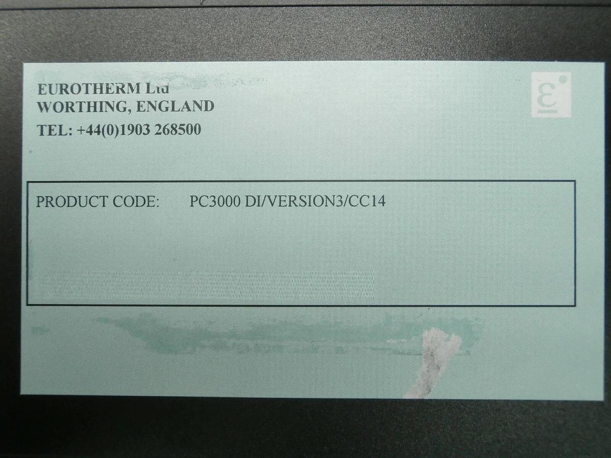 Used Eurotherm PC3000 DI/VERSION3/CC14 14-Channel Dry Contact Input Module Used