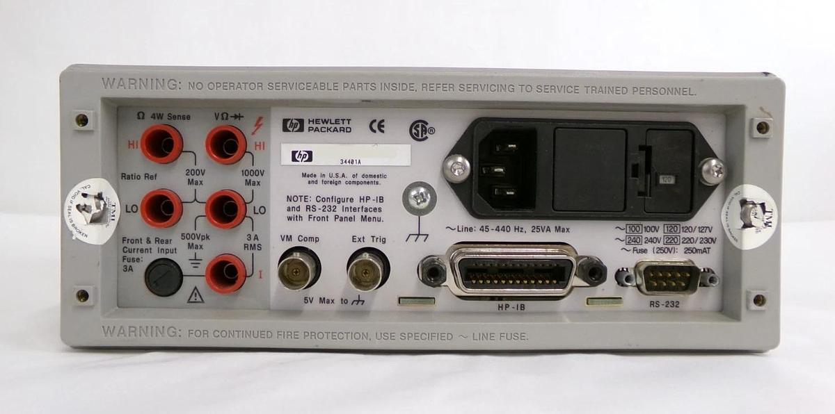 Used Agilent Technologies 34401A 6 1/2 Digit Multimeter Reseller Lot of 2 Working