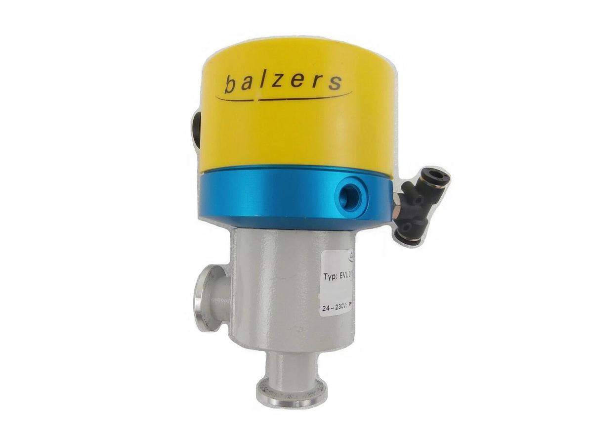 Used Balzers BPV51025 Right Angle Vacuum Isolation Valve EVL 016 P Working Surplus