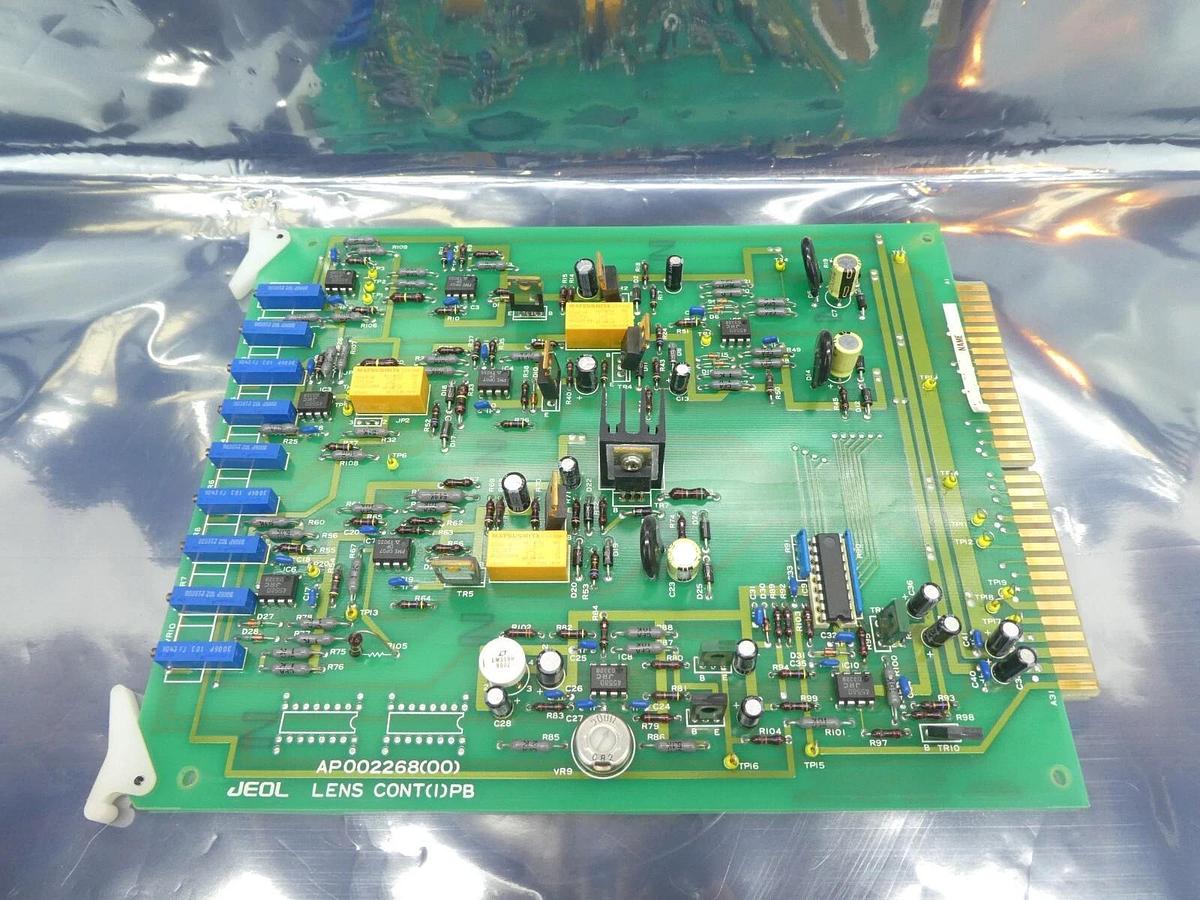 Used JEOL AP002268(00) Lens Control PCB Card LENS CONT(1)PB JSM-6300F SEM Working