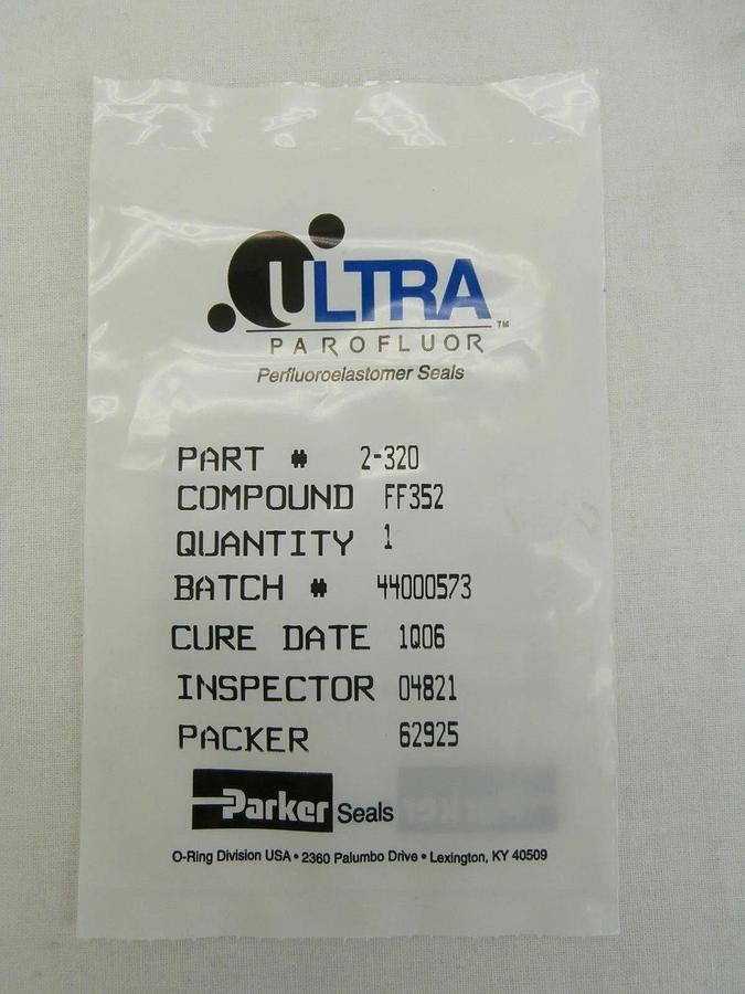 Parker Seals 2-320 O-Ring Ultra Parofluor Seal FF352 Reseller Lot of 4 New