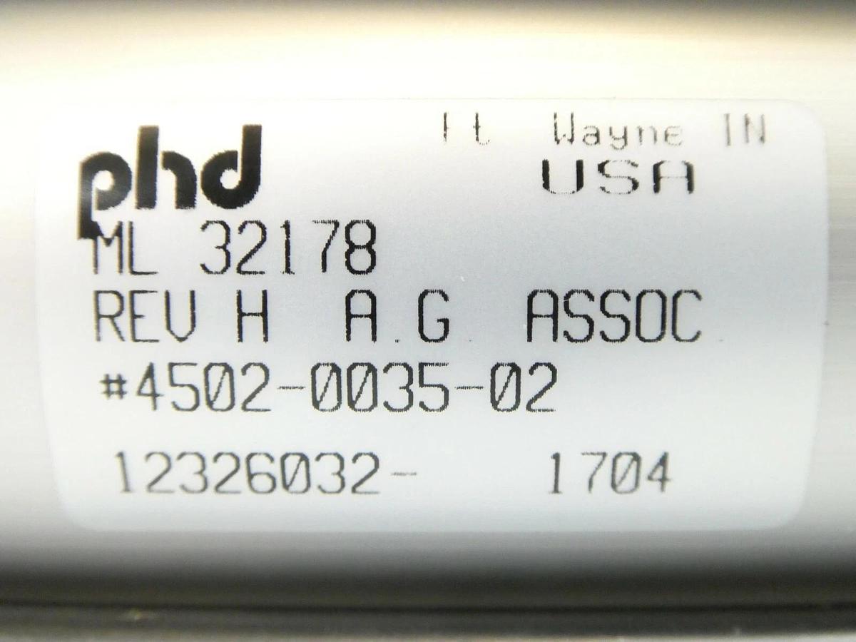 PHD ML 32178 Linear Pneumatic Slide Cylinder AG Associates 4502-0035-02 New