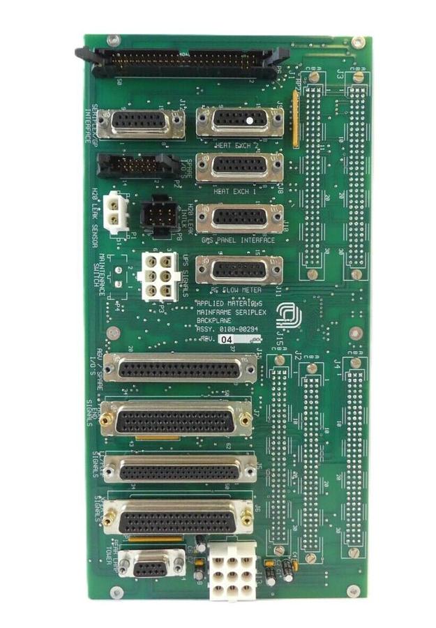 Used AMAT Applied Materials 0100-00294 Mainframe Seriplex Backplane PCB Working