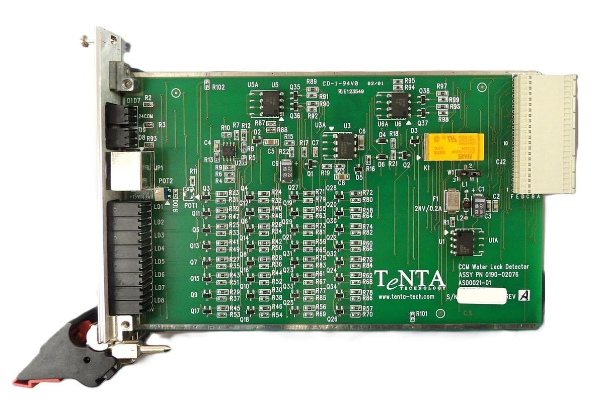 Used TeNTA AS00021-01 CCM Water Leak Detector PCB Card AMAT 0190-02076 Working Surplu