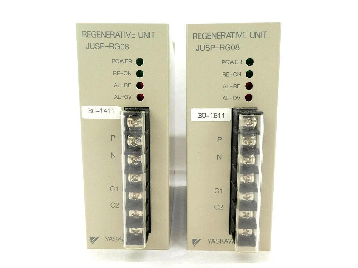 Used Yaskawa Electric JUSP-RG08 Regenerative Unit Lot of 2 Working Surplus