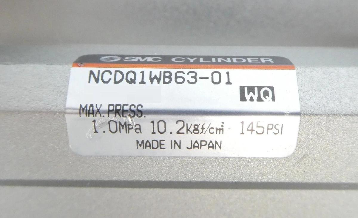 Used SMC NCDQ1WB63-01 Preclean Wafer Lift Assembly Cylinder Working Surplus