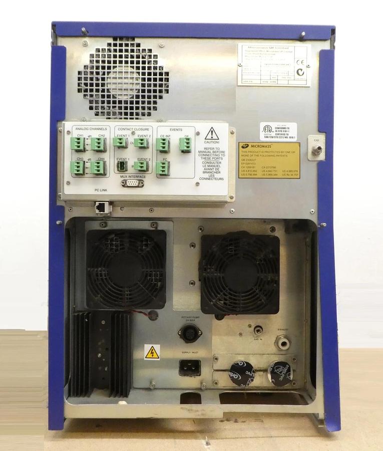Used Micromass Quattro Micro API Tandem Quadrupole Mass Spectrometer Waters Untested