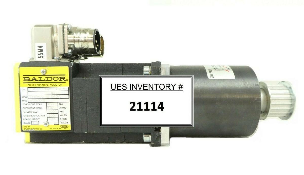 Used Baldor BS/M65A-175AA 708 Brushless AC ServoMotor S1P01W05 BSM65A-175AA Working