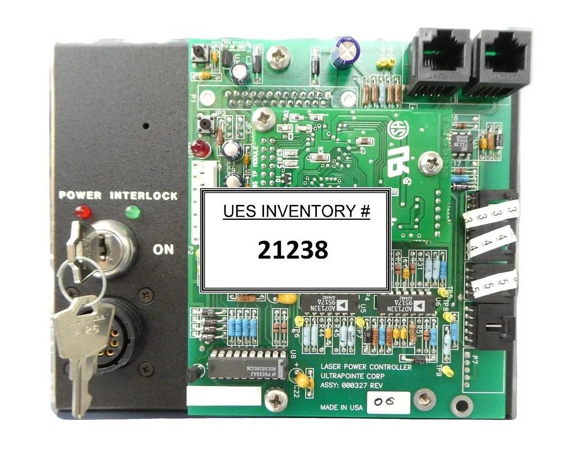 Used Ultrapointe 500 Interlock Panel Laser Power Controller PCB 000327 TP Working