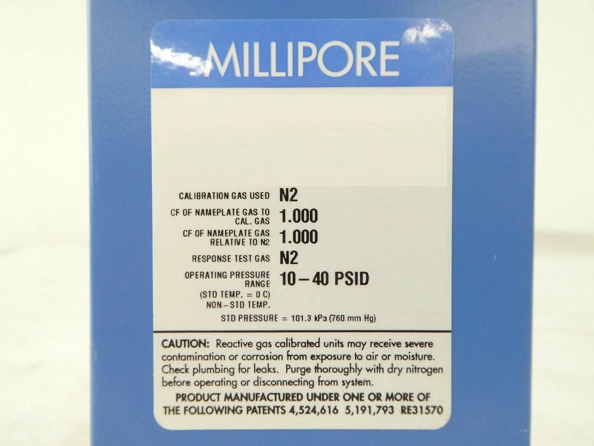 Used Millipore FC-2900V Mass Flow Controller MFC 1 SLM N2 GaSonics A-2000LL Working
