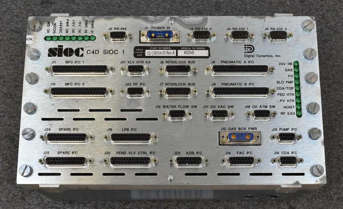 Used Novellus Systems 02-267698-00 C4D SIOC 1 Module Assembly Spare Surplus