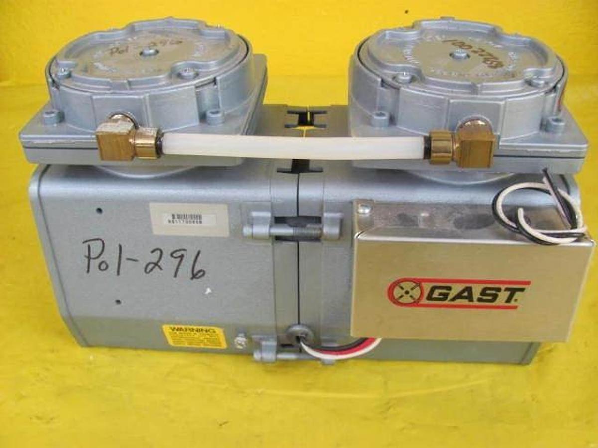 Used Gast Manufacturing 965513 Rocking Piston Air Compressor Working Surplus