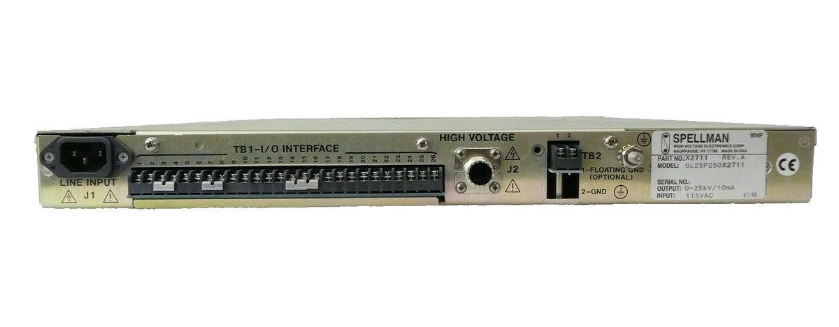 Spellman SL25P250X2711 SL300 High Voltage Power Supply X2711 Varian F1384001 New