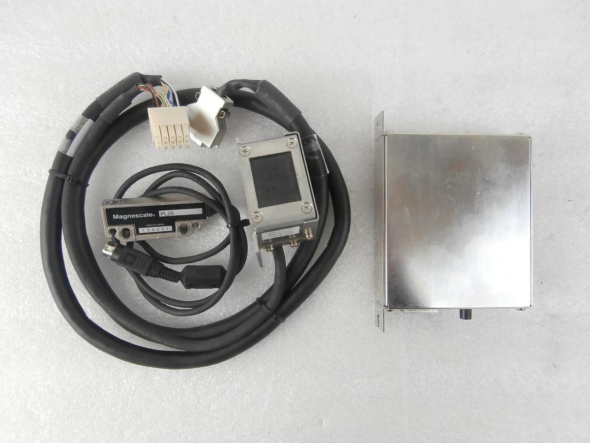 Used Magnescale MJ100 Interpolator Unit Set with Sensor Head PL25 and SDP-H-4 Working