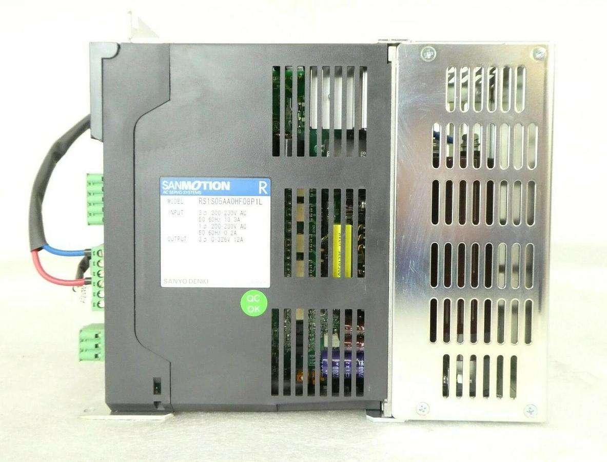 Used Sanyo Denki RS1S05AA Servo Drive 0HF08P1L E SANMOTION R Rudolph F30 Working