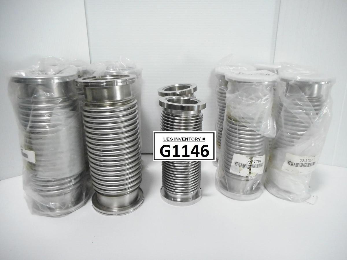 Used Nor-Cal FH-400-12-2ISO FH-300-12-2ISO FH-300-10-2ISO Bellows Lot of 10 Used