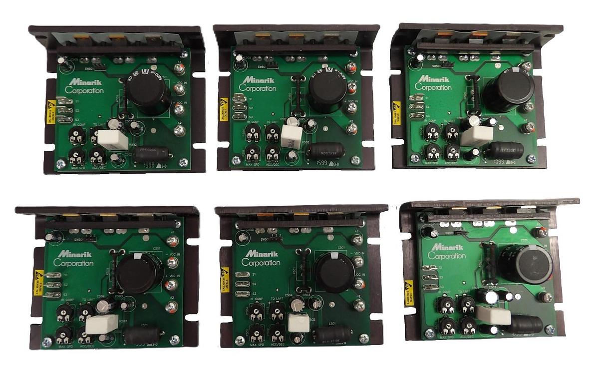 Used Minarik XP32-12 DC Motor Drive XP-DC Series Reseller Lot of 6 Working Surplus