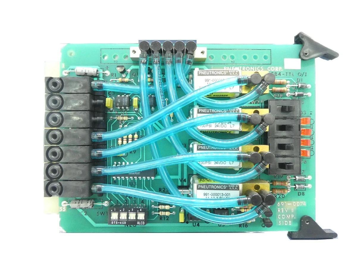 Used Pneutronics 990-004321-002 CBX/TTL PCB Card 691-0074 Rev. B CB4-TTL O/I Working