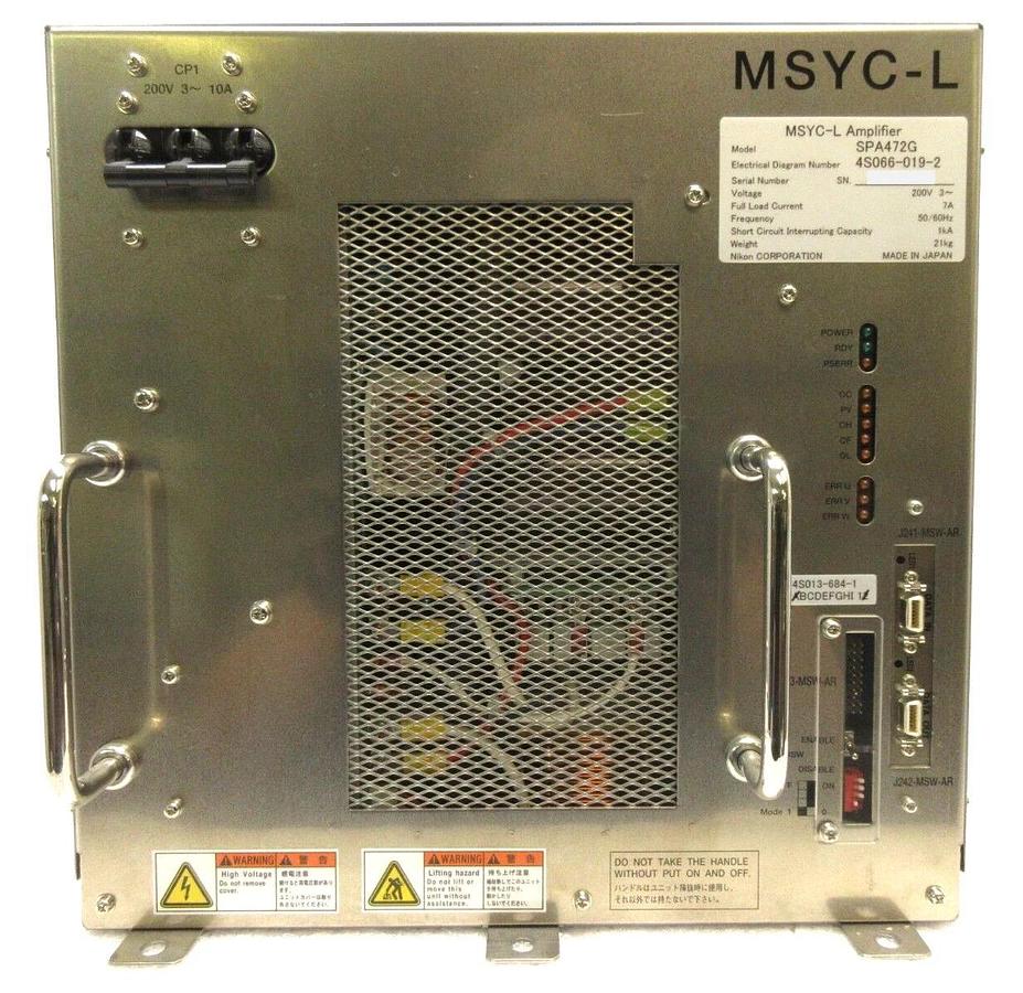 Used Nikon 4S066-019-2 MSYC-L Amplifier Module SPA472G 4S013-684-1 NSR Series Working