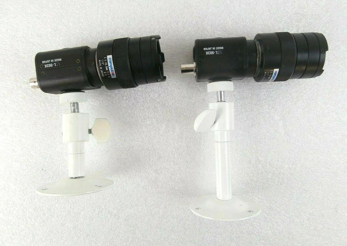 Used Watec LCL-903K CCD Camera Set w/Lens Mount and Power Supply DPS-12DC-9 Working