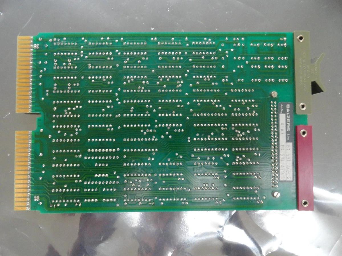Used Balzers BG 531 470 T Panel Interface LSI 11 PCB Card BG531470T Used Working