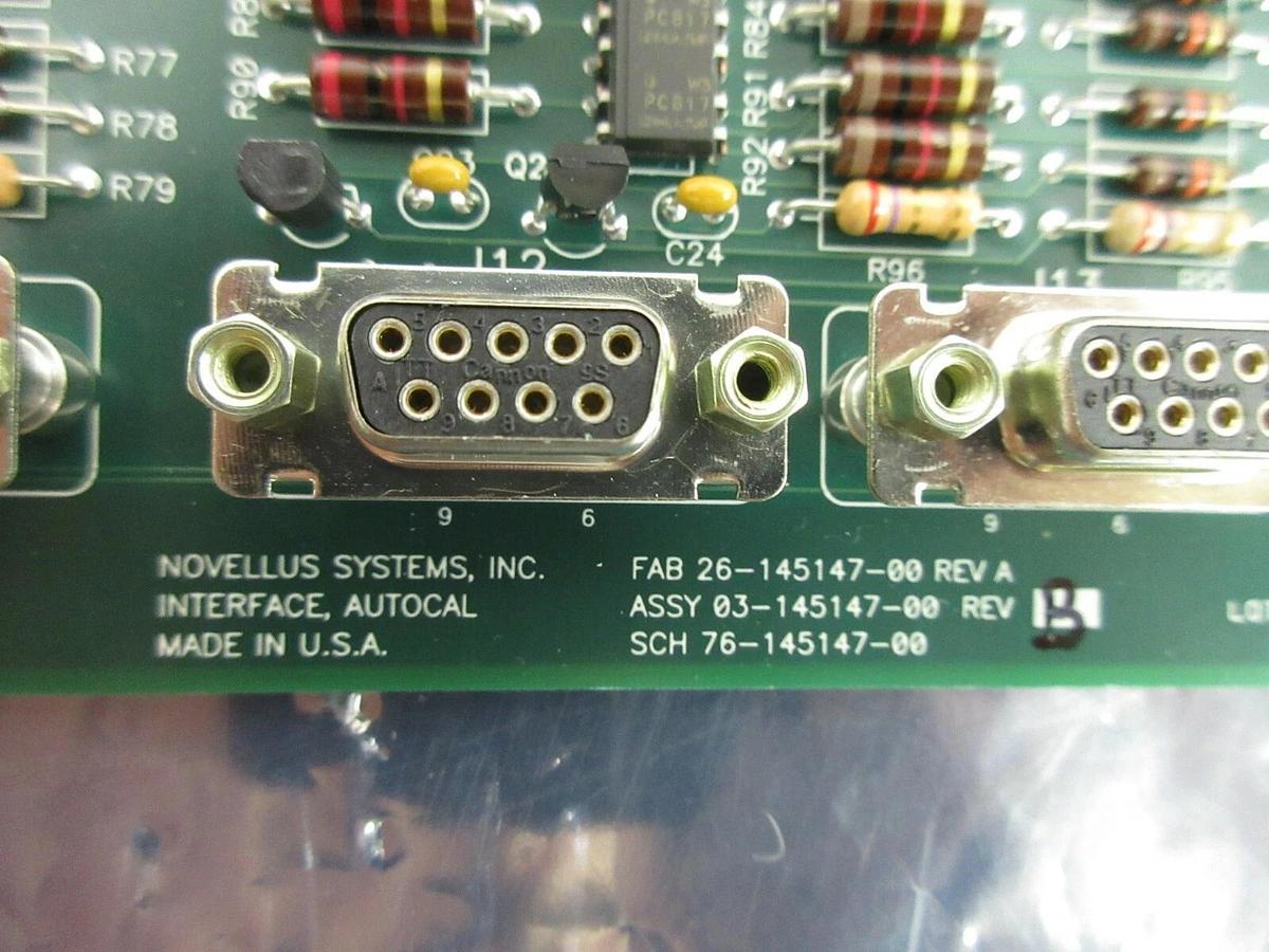 Used Novellus Systems 03-145147-00 Interface Autocal Board PCB Rev. B Used Working