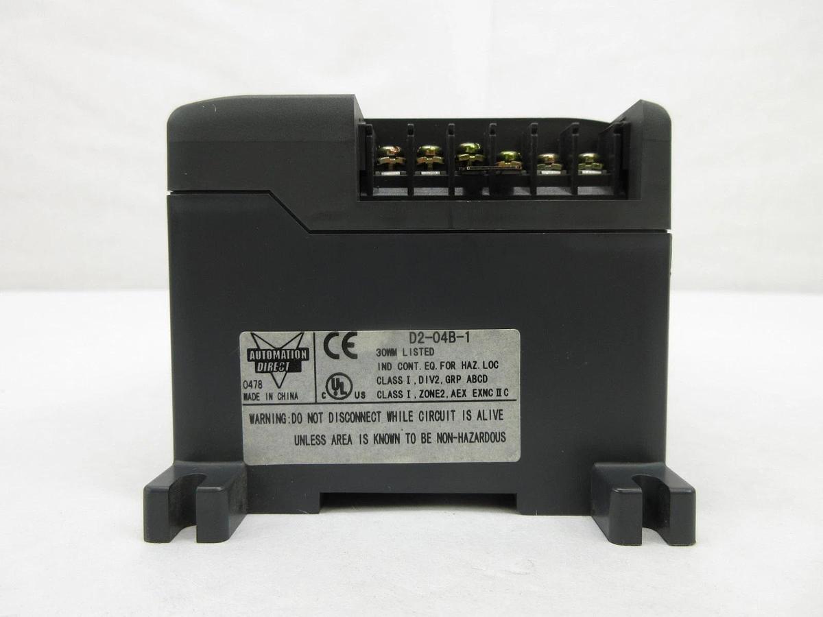 Used Automation Direct D2-04B-1 4-Slot PLC Controller DirectLOGIC 205 Koyo Working