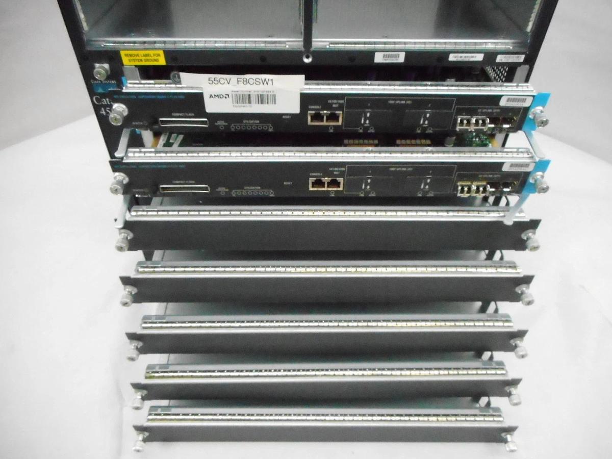Used Cisco WS-C4507R Switch Catalyst 4500 Series WS-X4013+10GE Semiconductor Spare