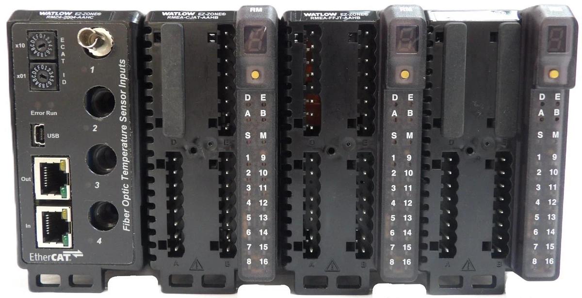 Used Watlow EZ-ZONE Temperature Controller RMZ4-2004 RMEA-CJAT RMEA-FFJT RMSA-RRAA