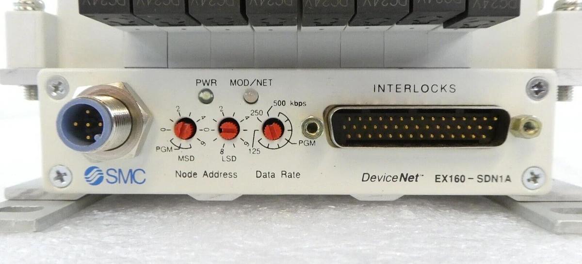Used SMC US22387 8-Port Pneumatic Manifold EX160-SDN1A Reseller Lot of 4 Working