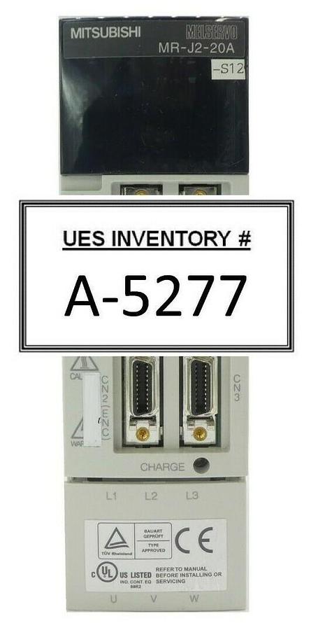 Used Mitsubishi Electric MR-J2-20A-S12 AC Servo Drive MELSERVO Working Surplus