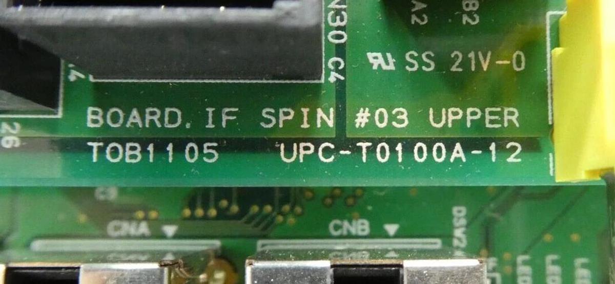 Used TEL Tokyo Electron UPC-T0100A-12 Spin IF #03 PCB LPC-T0099A-12 Working Surplus