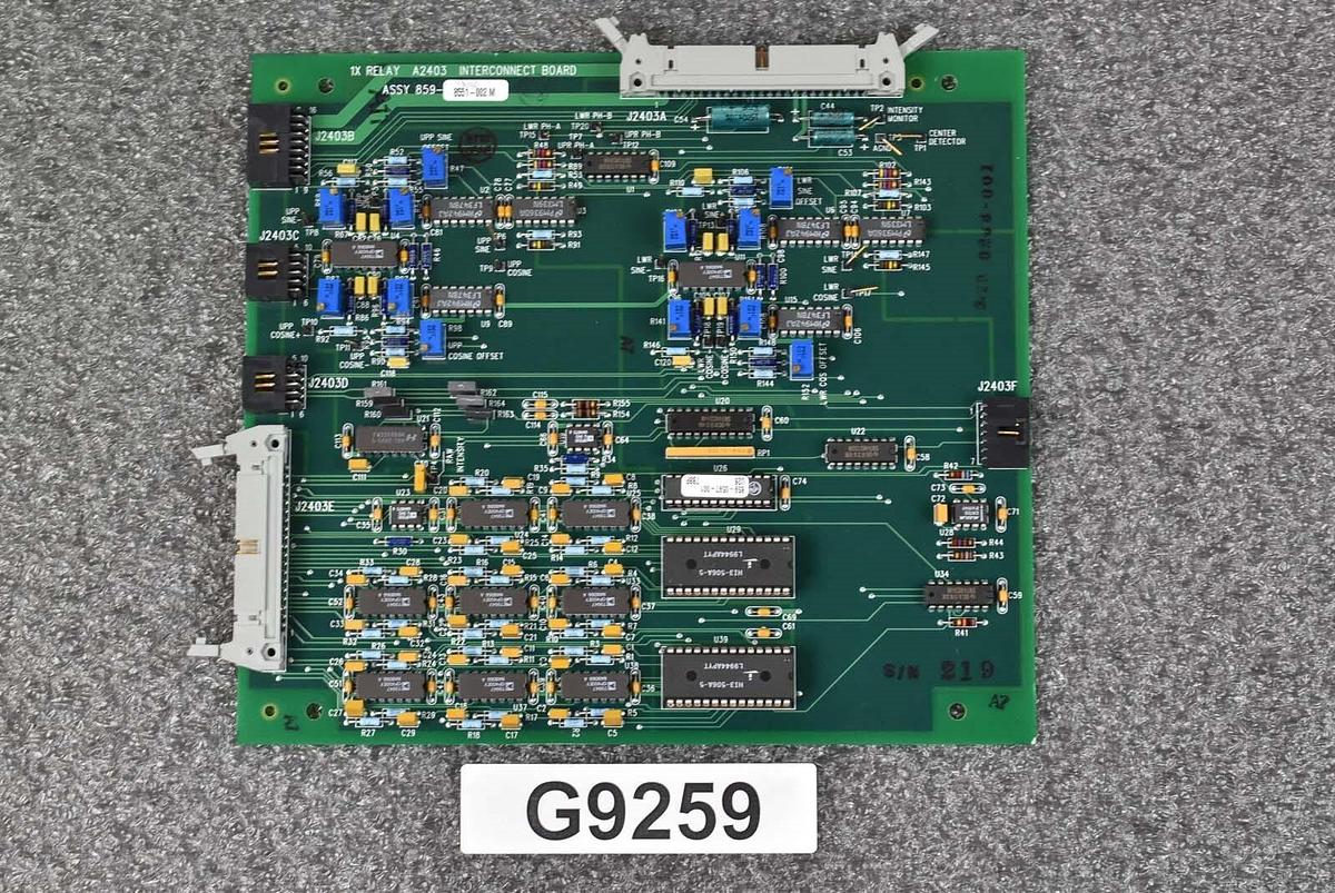 Used ASML 859-8551-002 PCB 1x Relay A2403 Interconnect Board