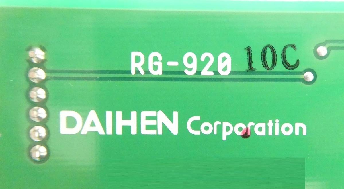 Used Daihen RG-920 RF Generator Control Panel PCB RGA-10D-V Working Surplus