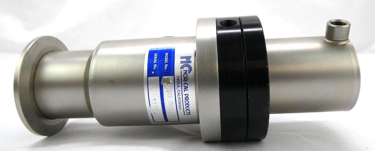Used Nor-Cal Products 3870-01162 Pneumatic Angle Valve NW50 AMAT Working Surplus