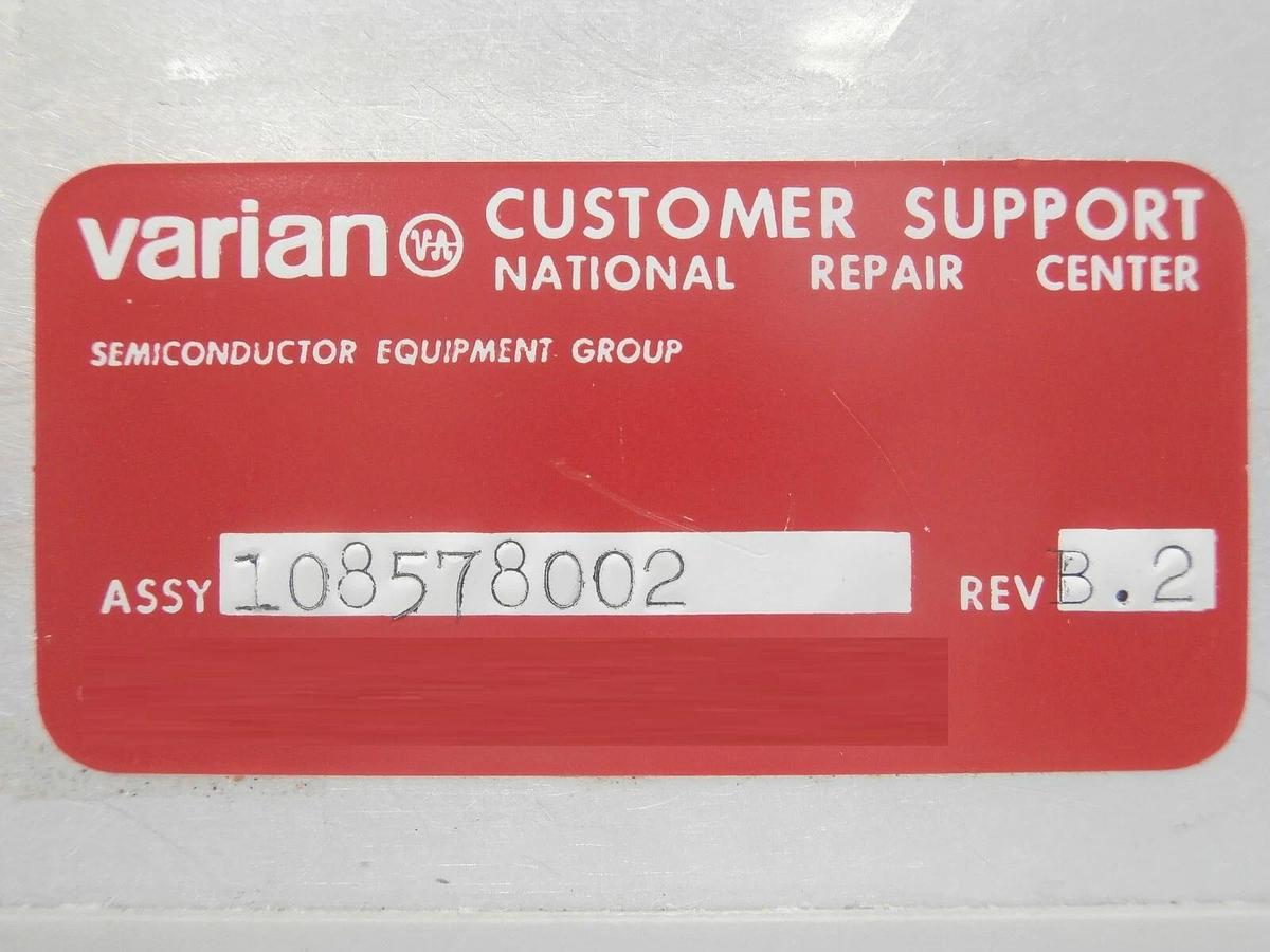 Used Varian Extrion 108588002 Dose Processor Ion Implanter 350D Broken Switches As-Is