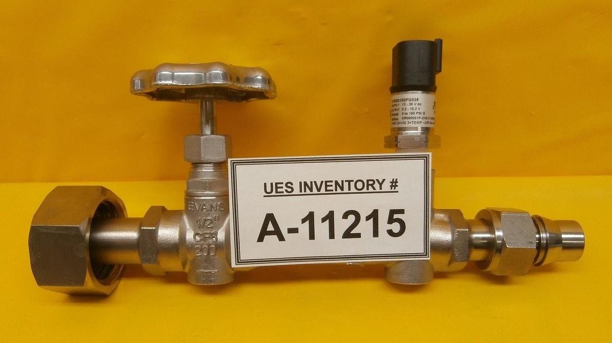 Used Evans Components PW-12-08T2-08GVPS-PTT2 Manual Shutoff Valve 3103G150PG028 Used