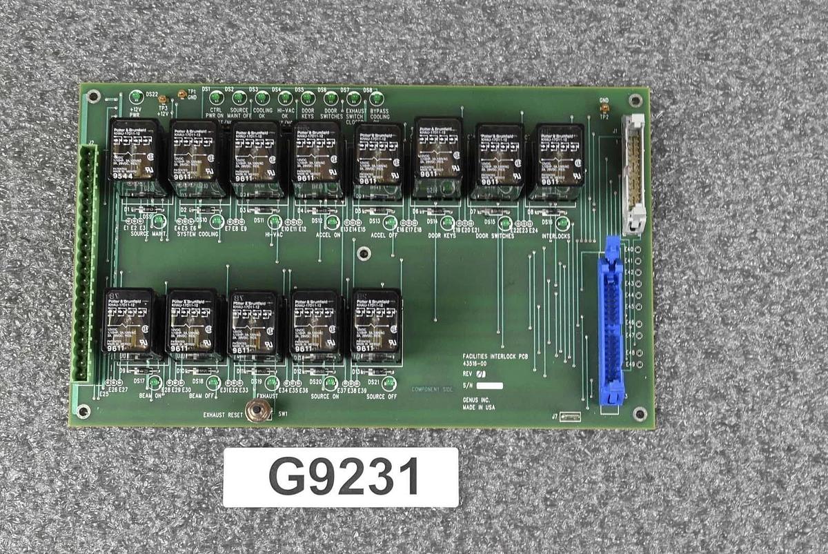 Used Genus 43516-00 PCB Facilities Interlock