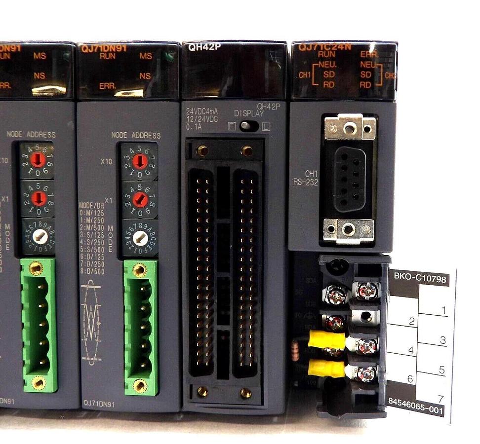 Used Mitsubishi MELSEC-Q PLC Control Assembly Q25HCPU Q173CPUN Lot of 3 Working Spare
