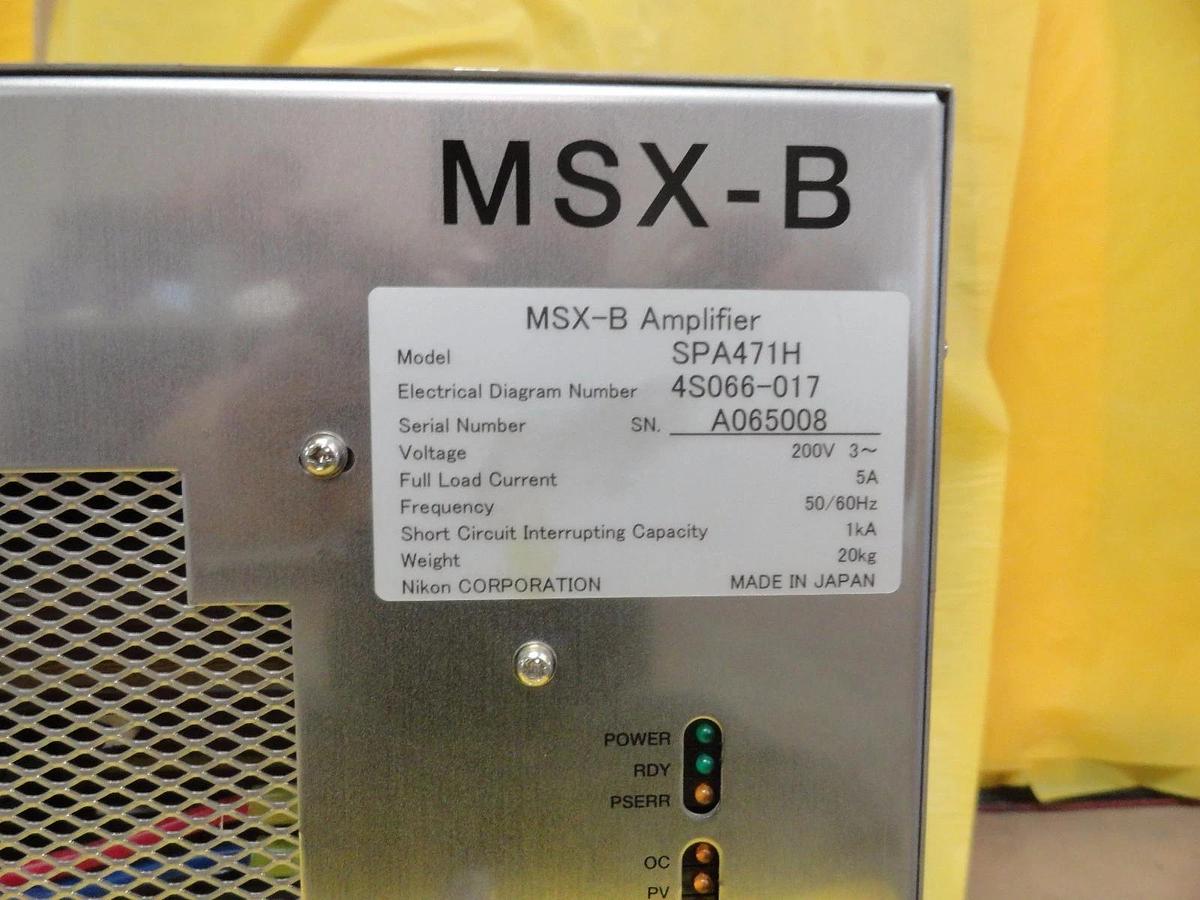 Used Nikon 4S066-017 MSX-B Amplifier Module SPA471H 4S013-684-1 NSR Series Working