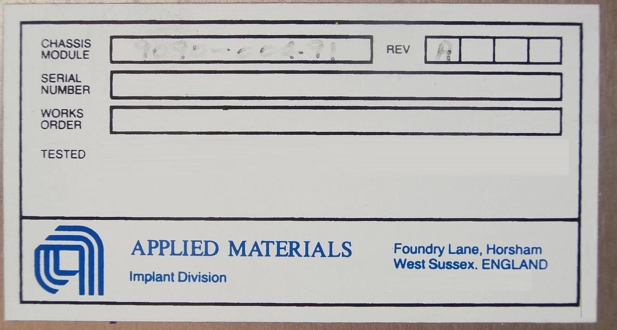 Used AMAT Applied Materials 9090-00491 Quad Magnet Temperature Network Module Working